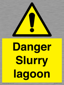 Danger Slurry lagoon